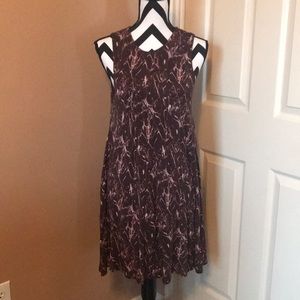 Burgundy tie dye dress
